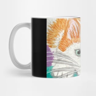 Orange kitten cat face  painting Mug